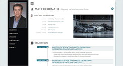 Desktop Screenshot of mattdedonato.com